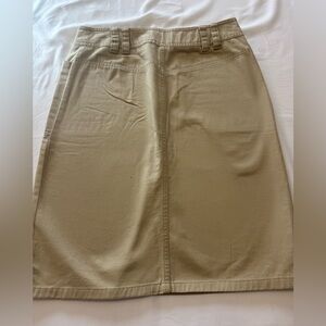 New York & Company Tan Khaki Pencil Skirt